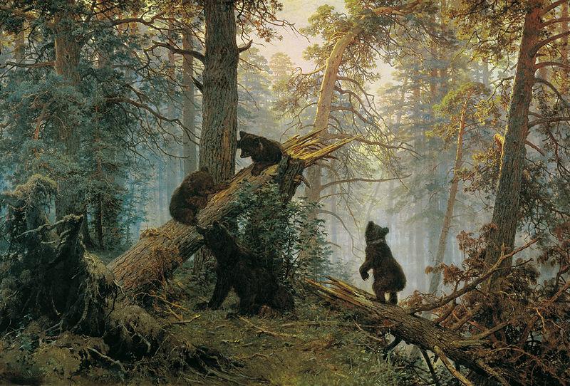 Ivan Shishkin Morning in a Pine Forest oil painting picture